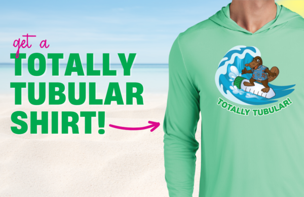 Totally Tubular Long sleeve tee hoodie